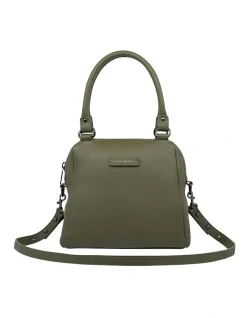 Status Anxiety Last Mountains Khaki Double Handle Satchel Bag