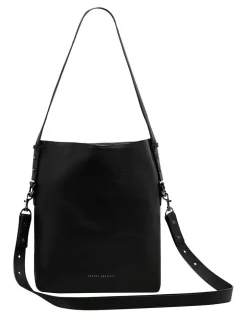Status Anxiety Ready And Willing Black Double Handle Hobo Bag