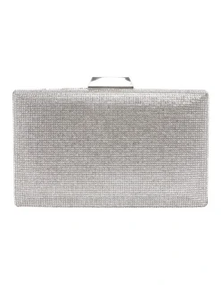 NINA Desyre Clutch Bag In Silver