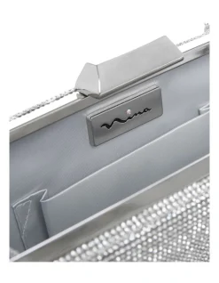 NINA Desyre Clutch Bag In Silver 6 NINA Desyre Clutch Bag In Silver -Mocha shop 832530790 2 1 720x928