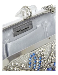 NINA Gelsey Silver/Multi Clutch Bag -Mocha shop 832531060 3 720x928