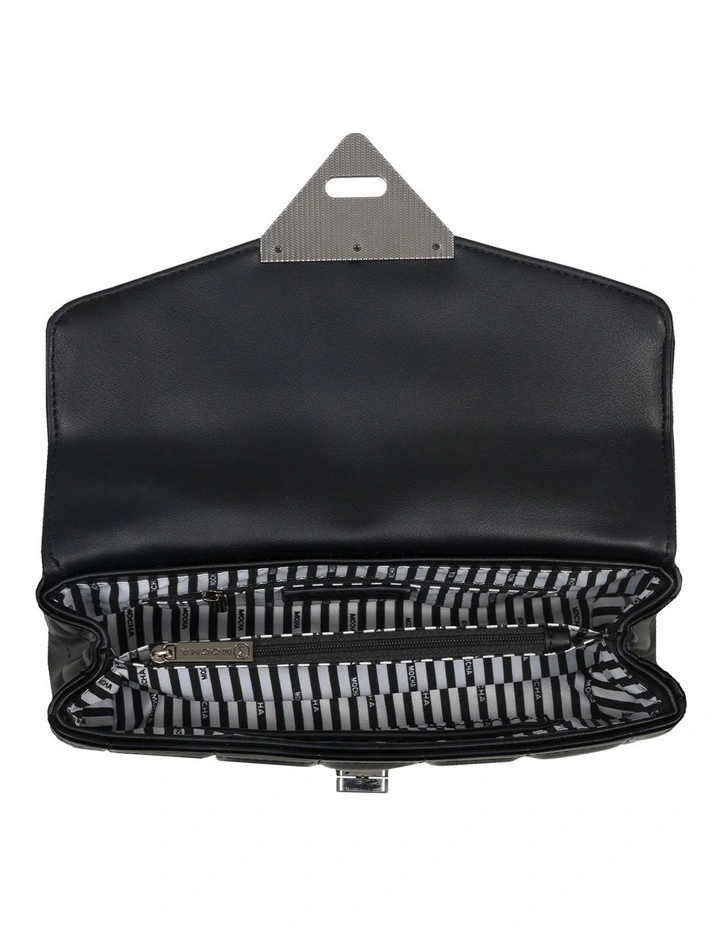 Mocha Vera Black Quilted Crossbody 6 Mocha Vera Black Quilted Crossbody - Image 4