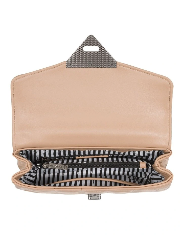 Mocha Vera Taupe Quilted Crossbody 6 Mocha Vera Taupe Quilted Crossbody - Image 4