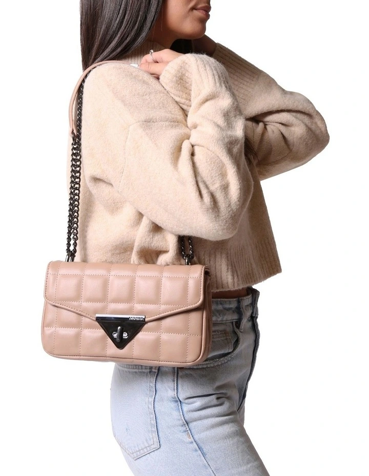 Mocha Vera Taupe Quilted Crossbody 7 Mocha Vera Taupe Quilted Crossbody - Image 5