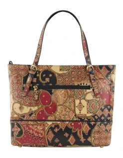 Scala SCB001 Jordan Tuscany Zip Top Tote Bag -Mocha shop 838397890 3 720x928