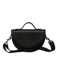 Status Anxiety All Nighter Black Saddle Crossbody Bag