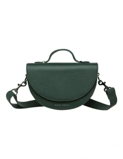 Status Anxiety All Nighter Green Saddle Crossbody Bag