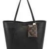 Nine West Sunnyside Black Tote Bag -Mocha shop 860125330 1 720x928