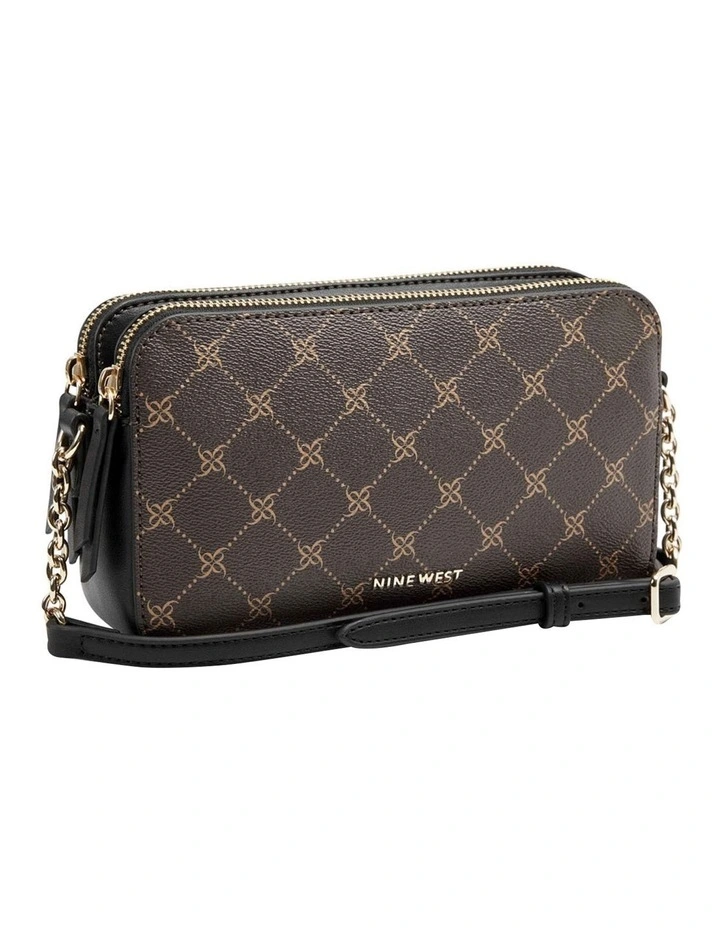 Nine West Penny Brown/Black Camera Crossbody Bag 5 Nine West Penny Brown/Black Camera Crossbody Bag - Image 3