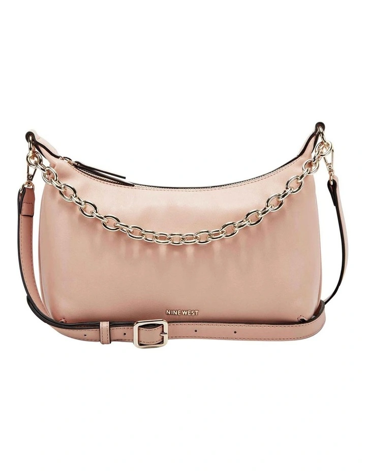 Nine West Ronnie Pink Zip Top Shoulder Bag 3 Nine West Ronnie Pink Zip Top Shoulder Bag
