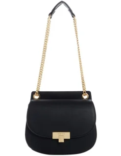 Nine West Torin Black Saddle Crossbody Bag