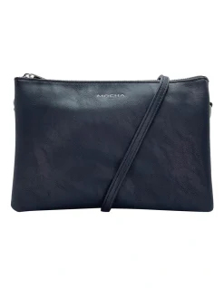 Mocha Triple Jessie Crossbody Bag Black/Light Gold