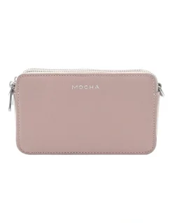 Mocha Mini Leather Chain Crossbody Bag Blush 7 Mocha Mini Leather Chain Crossbody Bag Blush -Mocha shop 860771080 2 720x928