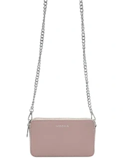 Mocha Mini Leather Chain Crossbody Bag Blush 9 Mocha Mini Leather Chain Crossbody Bag Blush -Mocha shop 860771080 4 720x928