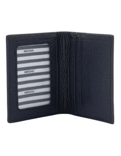 Mocha Bi-Fold Leather Card Holder Black -Mocha shop 860771260 2 720x928