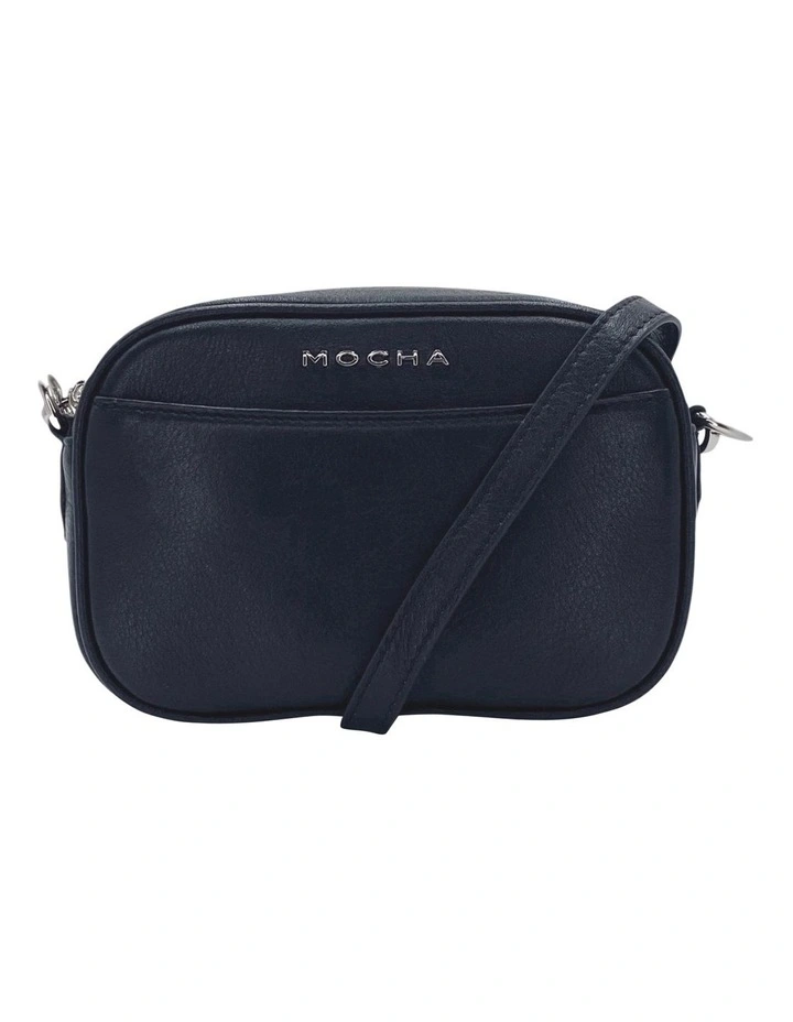 Mocha Petite Leather Crossbody Bag Black 3 Mocha Petite Leather Crossbody Bag Black