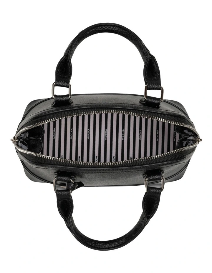 Mocha Camelia Black Top Handle Crossbody Bag 7 Mocha Camelia Black Top Handle Crossbody Bag - Image 5