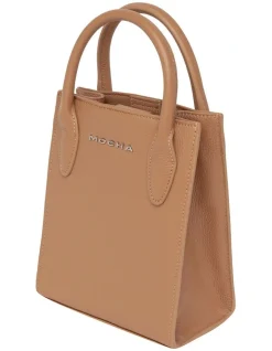Mocha Petite Tan Leather Tote Bag -Mocha shop 860779720 5 720x928