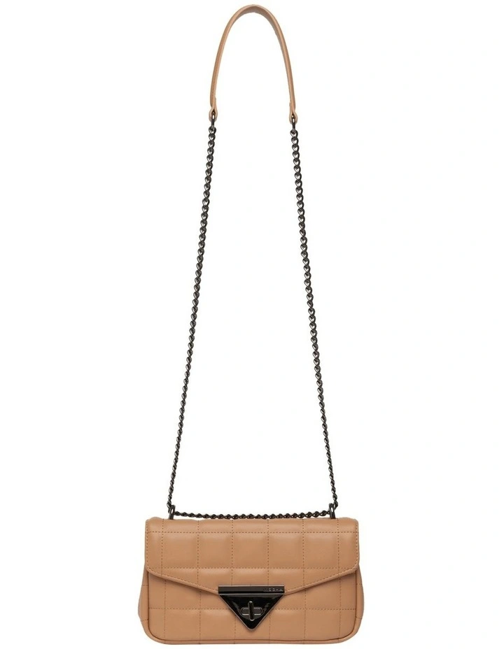 Mocha Vera Tan Quilted Crossbody Bag 4 Mocha Vera Tan Quilted Crossbody Bag - Image 2