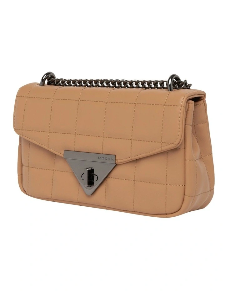 Mocha Vera Tan Quilted Crossbody Bag 6 Mocha Vera Tan Quilted Crossbody Bag - Image 4