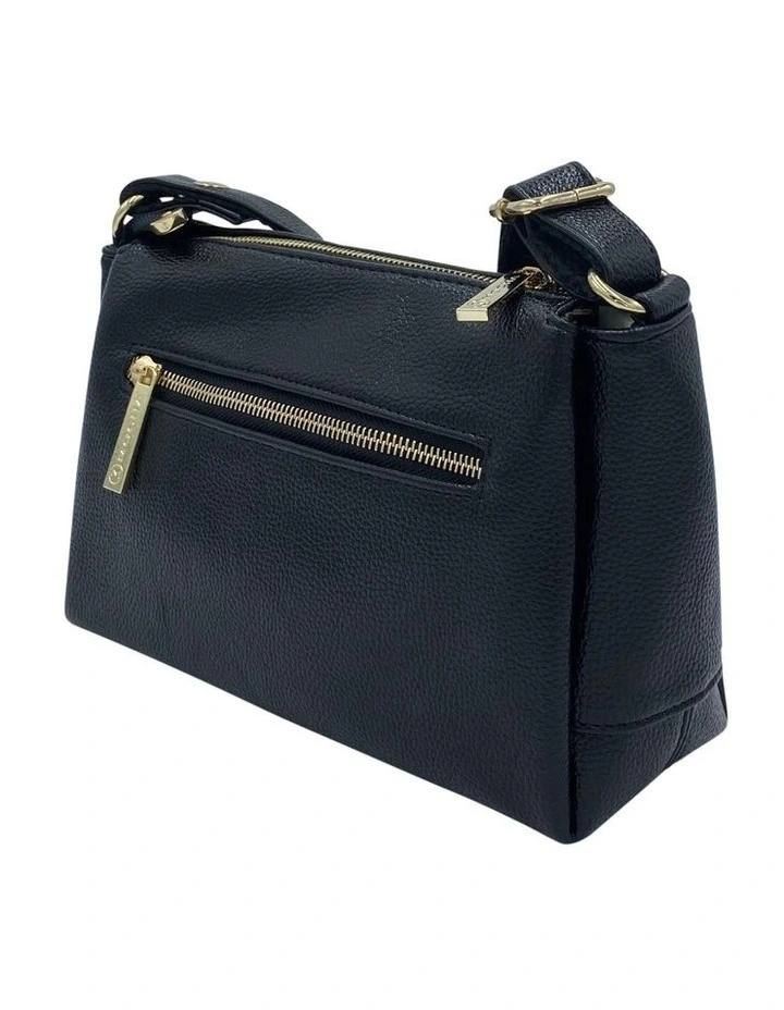 Mocha Audrey Leather Crossbody Bag Black 5 Mocha Audrey Leather Crossbody Bag Black - Image 3