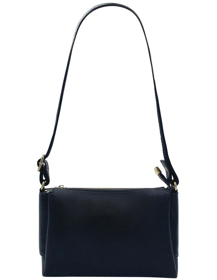 Mocha Audrey Leather Crossbody Bag Black 7 Mocha Audrey Leather Crossbody Bag Black - Image 5