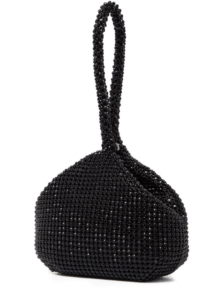Forever New Lea Diamante Pouch In Black 5 Forever New Lea Diamante Pouch In Black - Image 3
