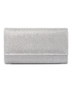 Forever New Hannah Heatfix Foldover Clutch In Silver