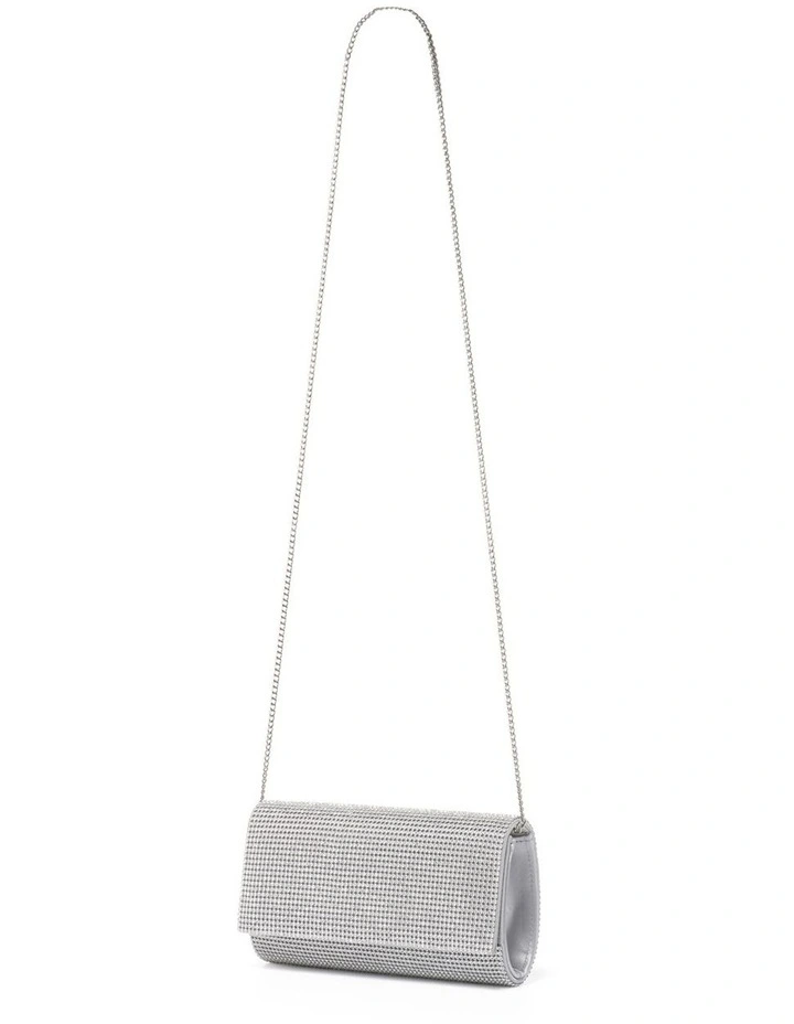 Forever New Hannah Heatfix Foldover Clutch In Silver 4 Forever New Hannah Heatfix Foldover Clutch In Silver - Image 2