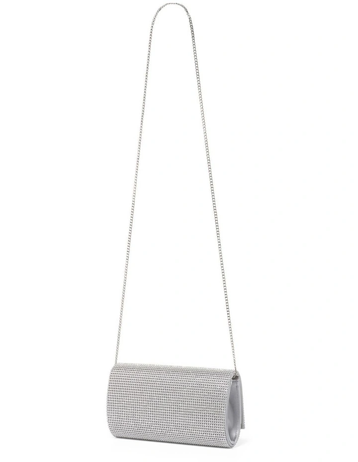 Forever New Hannah Heatfix Foldover Clutch In Silver 5 Forever New Hannah Heatfix Foldover Clutch In Silver - Image 3