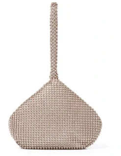 Forever New Lea Diamante Pouch In Gold
