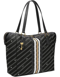 Fossil Jacqueline Black Tote Bag