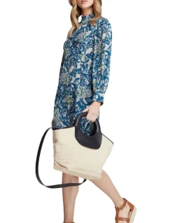 Oxford Emily Fabric & Leather Tote Bag