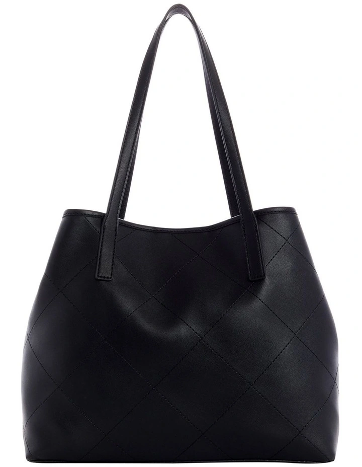 Guess Vikky Black Snap Closure Tote Bag 4 Guess Vikky Black Snap Closure Tote Bag - Image 2