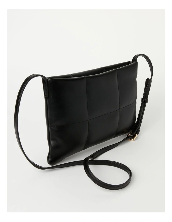 Basque Ava Zip Top Crossbody Bag In Black 4 Basque Ava Zip Top Crossbody Bag In Black - Image 2