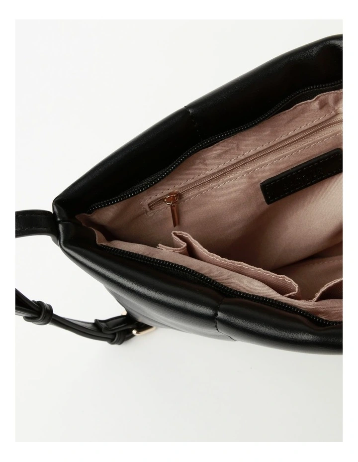 Basque Ava Zip Top Crossbody Bag In Black 6 Basque Ava Zip Top Crossbody Bag In Black - Image 4