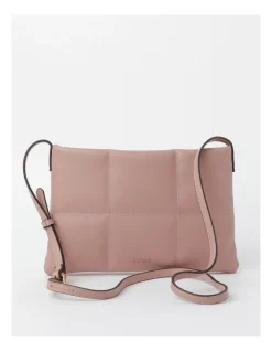 Basque Ava Zip Top Crossbody Bag In Pink