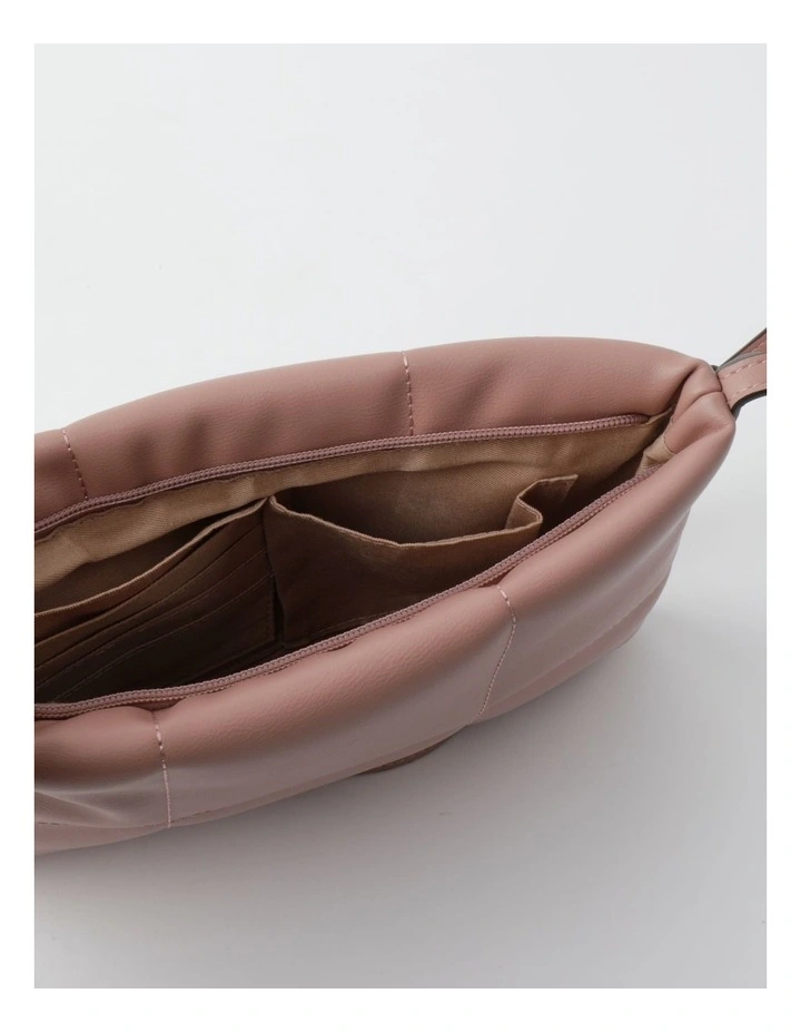 Basque Ava Zip Top Crossbody Bag In Pink 7 Basque Ava Zip Top Crossbody Bag In Pink - Image 5