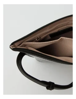 Basque Felicity Zip Top Crossbody Bag In Black -Mocha shop 885332800 4 720x928