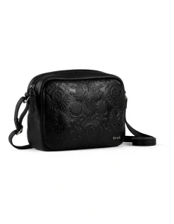 The Sak De Young Black Floral Emboss Camera Crossbody Bag -Mocha shop 886830670 2 720x928