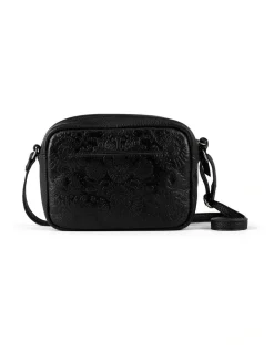 The Sak De Young Black Floral Emboss Camera Crossbody Bag -Mocha shop 886830670 4 720x928