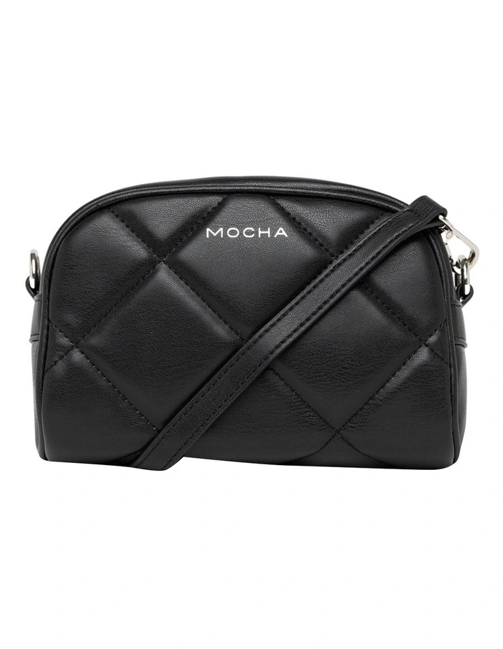 Mocha Dina Quilted Crossbody BagBlack 3 Mocha Dina Quilted Crossbody BagBlack