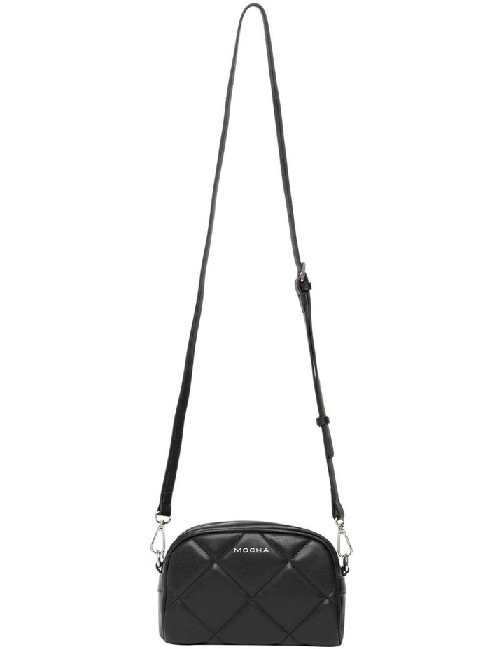 Mocha Dina Quilted Crossbody BagBlack 4 Mocha Dina Quilted Crossbody BagBlack - Image 2