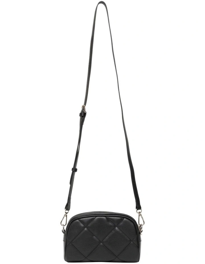 Mocha Dina Quilted Crossbody BagBlack 5 Mocha Dina Quilted Crossbody BagBlack - Image 3