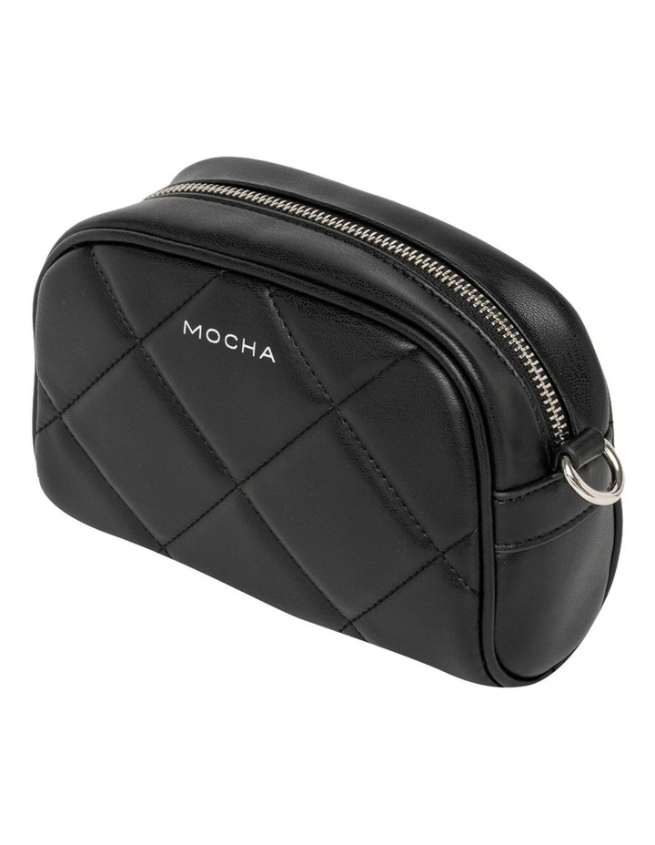 Mocha Dina Quilted Crossbody BagBlack 7 Mocha Dina Quilted Crossbody BagBlack - Image 5