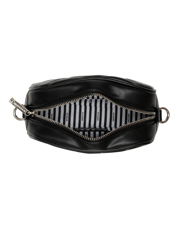 Mocha Dina Quilted Crossbody BagBlack 8 Mocha Dina Quilted Crossbody BagBlack - Image 6