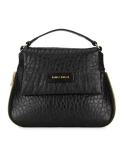 Deadly Ponies Mr Caiman Mini Crossbody Bag In Black