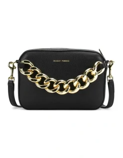 Deadly Ponies Mr Cub Mega Chain Crossbody Bag In Black