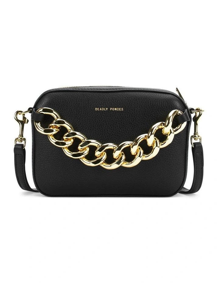 Deadly Ponies Mr Cub Mega Chain Crossbody Bag In Black 3 Deadly Ponies Mr Cub Mega Chain Crossbody Bag In Black