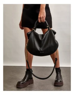 Deadly Ponies Mr Panther Shoulder Bag In Black -Mocha shop 891294400 4 720x928